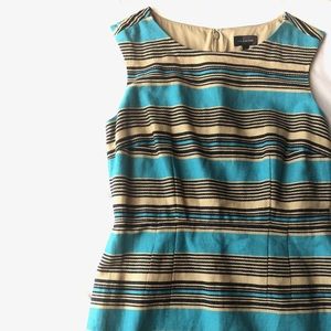 The Limited Striped Burlap Dress